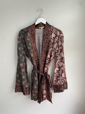 Revolve Tell Your Friends 100% silk robe